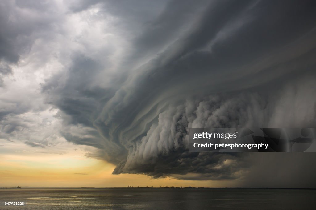 Cell nuvem de tempestade épica super
