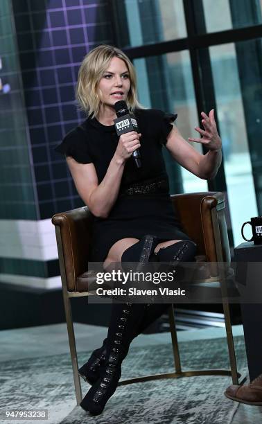 Actor/director Jennifer Morrison visits Build Series to discuss her film "Sun Dogs" at Build Studio on April 17, 2018 in New York City.