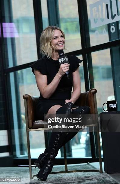 Actor/director Jennifer Morrison visits Build Series to discuss her film "Sun Dogs" at Build Studio on April 17, 2018 in New York City.