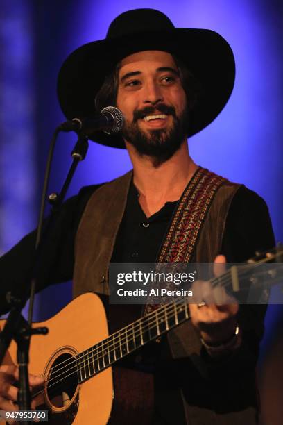 Ryan Bingham performs in concert at City Winery on April 17, 2018 in New York City.