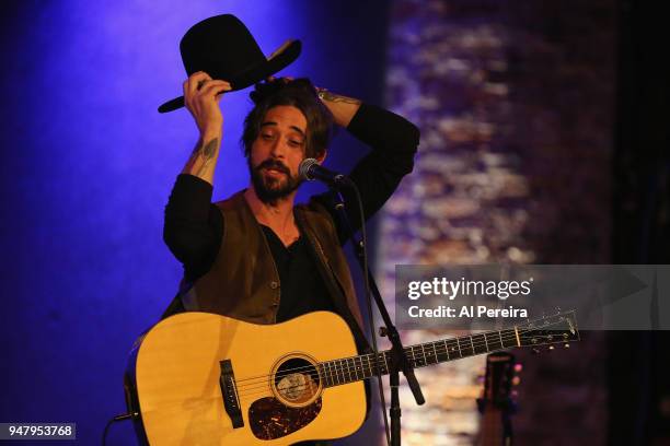 Ryan Bingham performs in concert at City Winery on April 17, 2018 in New York City.