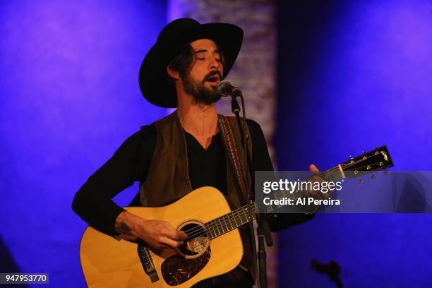 Ryan Bingham performs in concert at City Winery on April 17, 2018 in New York City.