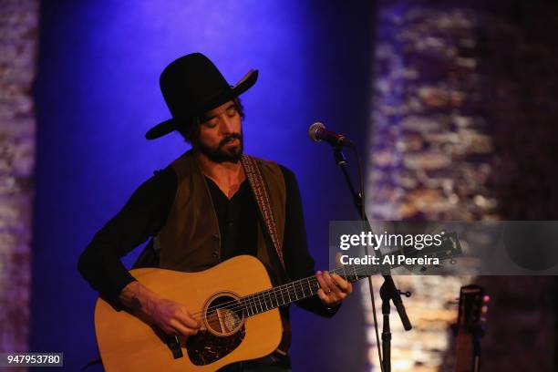 Ryan Bingham performs in concert at City Winery on April 17, 2018 in New York City.