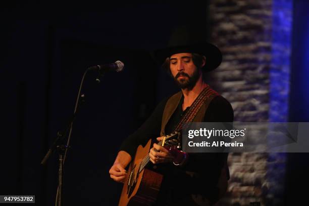 Ryan Bingham performs in concert at City Winery on April 17, 2018 in New York City.