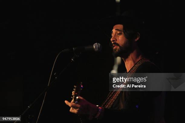 Ryan Bingham performs in concert at City Winery on April 17, 2018 in New York City.