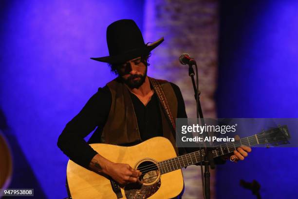 Ryan Bingham performs in concert at City Winery on April 17, 2018 in New York City.