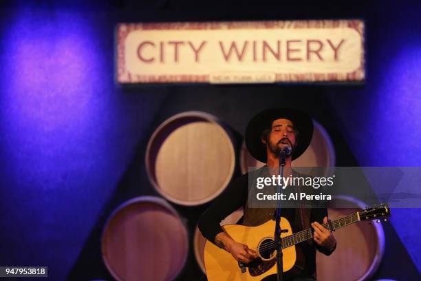 Ryan Bingham performs in concert at City Winery on April 17, 2018 in New York City.