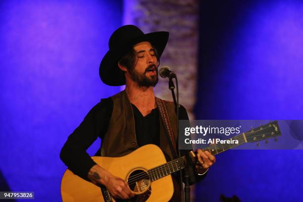 Ryan Bingham performs in concert at City Winery on April 17, 2018 in New York City.