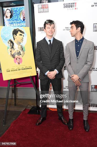 Actors Asa Butterfield and Alex Wolff attend the New York special screening of "The House Of Tomorrow" at Symphony Space on April 17, 2018 in New...