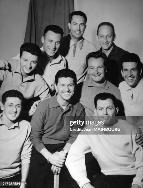 French singing group Les Compagnons de la Chanson in 1963 in France.