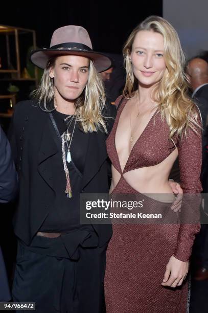 Rush Zimmerman and Noot Seear attend LOUIS XIII Cognac Presents "100 Years" - The Song We'll Only Hear #IfWeCare - by Pharrell Williams at Goya...