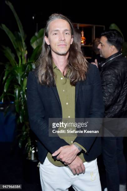 Brandon Boyd attends LOUIS XIII Cognac Presents "100 Years" - The Song We'll Only Hear #IfWeCare - by Pharrell Williams at Goya Studios on April 17,...