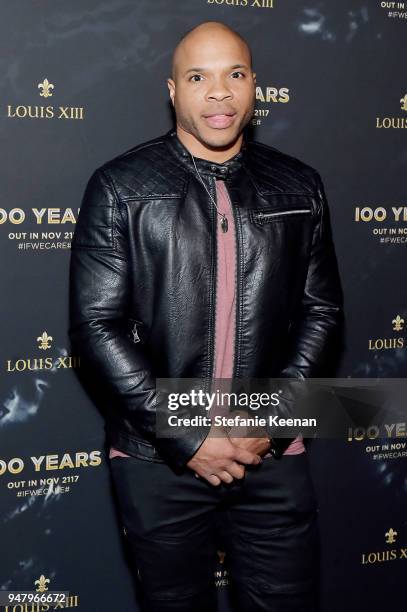 Vernon Gaines attends LOUIS XIII Cognac Presents "100 Years" - The Song We'll Only Hear #IfWeCare - by Pharrell Williams at Goya Studios on April 17,...