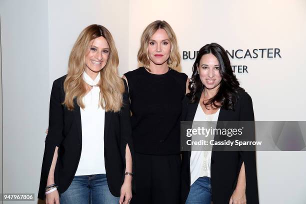 Denise Albert, Erinn Hayes and Melissa Musen Gerstein attend the moms host a Mamarazzi event special screening of an episode of "The Dangerous Book...
