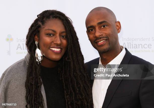 Film Producers Stacey King and Charles King attend the Independent School Alliance For Minority Affairs annual Impact Awards dinner at The Broad...