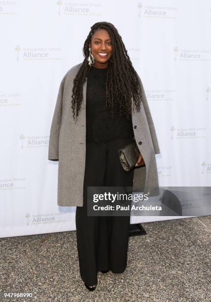 Film Producer Stacey King attends the Independent School Alliance For Minority Affairs annual Impact Awards dinner at The Broad Stage on April 17,...