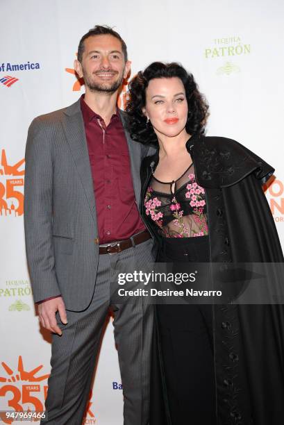 Personality Gabriele Corcos and actress Debi Mazar attend the 2018 Food Bank For New York City's Can Do Awards Dinner at Cipriani Wall Street on...