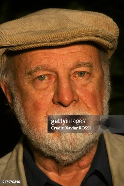 Ecrivain Richard Matheson le 12 mai 2000 en France.