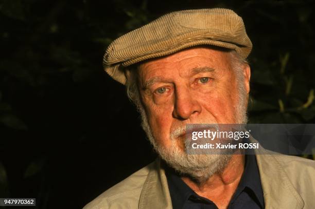 Ecrivain Richard Matheson le 12 mai 2000 en France.