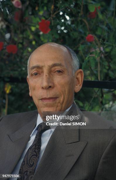 Mohamed Boudiaf, president du Haut Comite d'Etat, en charge provisoire des pouvoirs de chef de l'Etat algerien le 11 mai 1992 a Alger, Algerie.