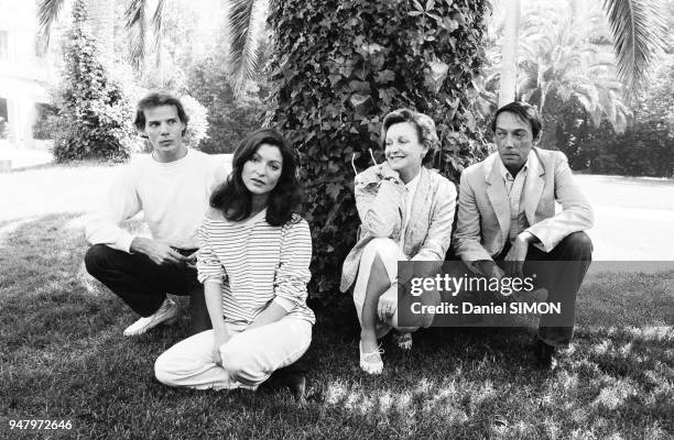 Pascal Greggory, Marie-France Pisier, Helene Surgere et Andre Techine lors de la presentation du film 'Les Soeurs Bronte' au Festival International...