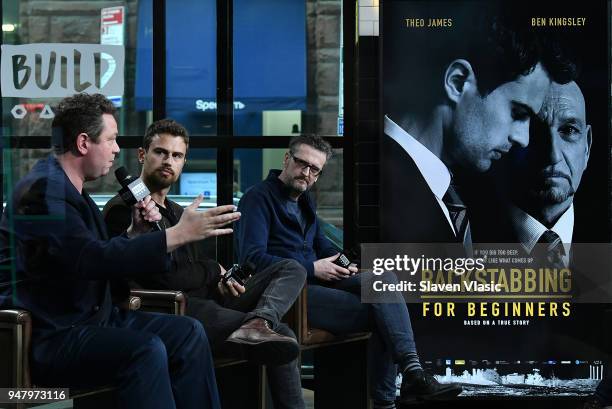 Writer and journalist Michael Soussan, actor Theo James and director Per Fly visit Build Series to discuss their movie "Backstabbing for Beginners"...