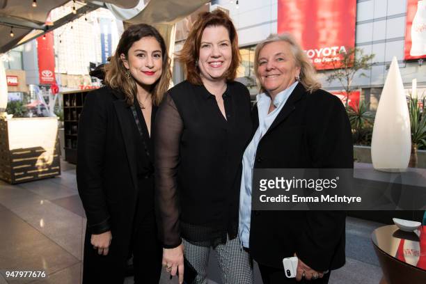 Kirstin Benson, Elizabeth Lindsey, and Janey Marks attend Wasserman's 8th Annual Ladies Only Cocktail Hour at JW Marriott Los Angeles at L.A. LIVE on...