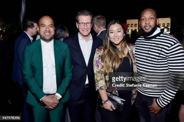 Hadi Teherany, Philippe Farnier, Olivia Tran and Tyrone Edwards attend LOUIS XIII Cognac Presents "100 Years" - The Song We'll Only Hear #IfWeCare -...
