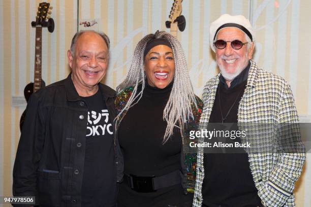 Richard "Cheech" Marin, singer Mary Wilson and director Lou Adler attend the afterparty for Cheech & Chong: Still Rolling -Celebrating 40 Years of Up...