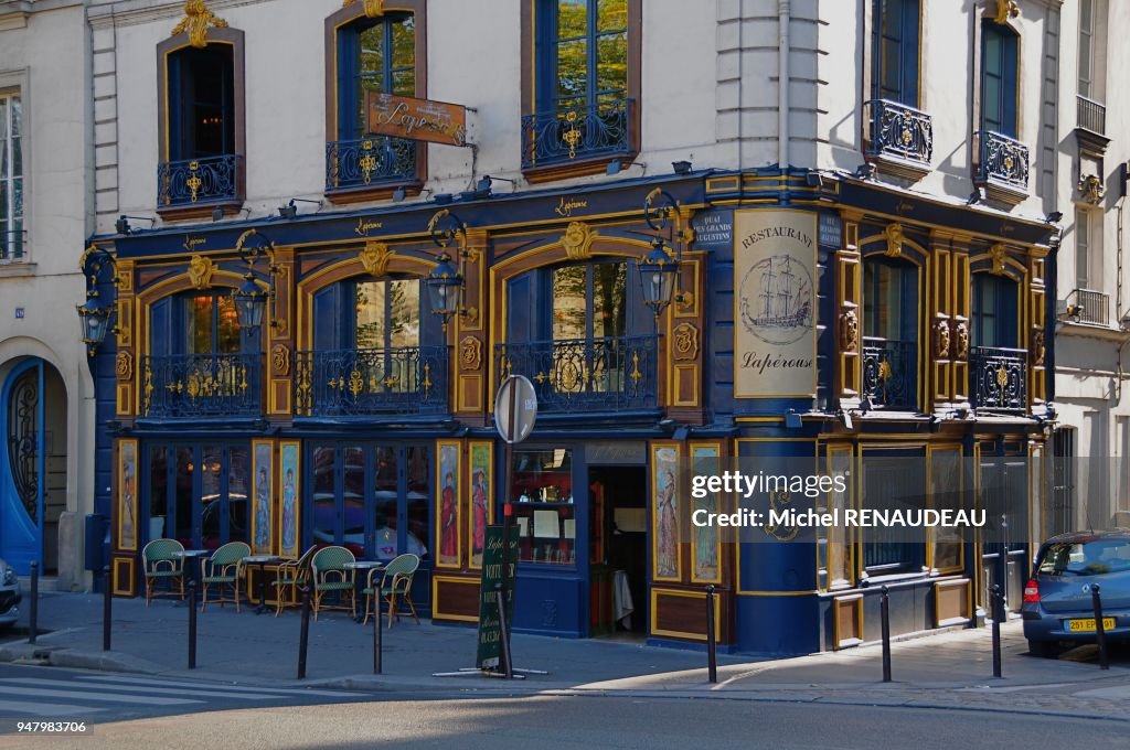 FRANCE, PARIS, PARIS 6, QUAI DES GRANDS AUGUSTINS, LE RESTAURANT LA PEROUSE