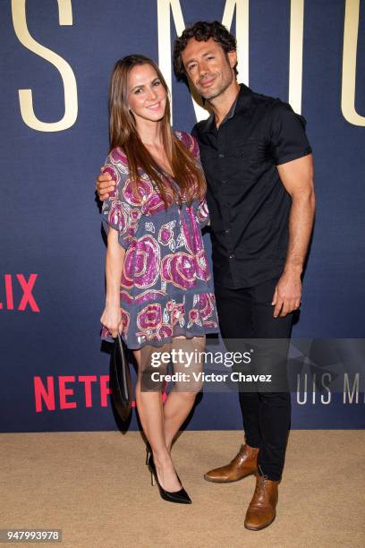 Ceci Ponce poses during the Netflix Luis Miguel Premiere Red Carpet at Cinemex Antara on April 17, 2018 in Mexico City, Mexico.