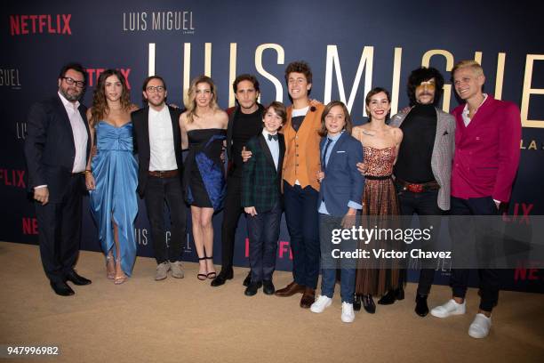 Pablo Cruz, Paulina Davila, Carla Gonzales Vargas, Diego Boneta, Axel Madrazo, Juan Pablo Zurita, Izan Llunas, Camila Sodi, Oscar Jaenada and Kevin...