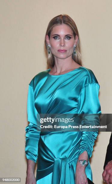 Helen Svedin attends the reception offered by Portugal president Marcelo Rebelo de Sousa to King Felipe of Spain and Queen Letizia of Spain at El...