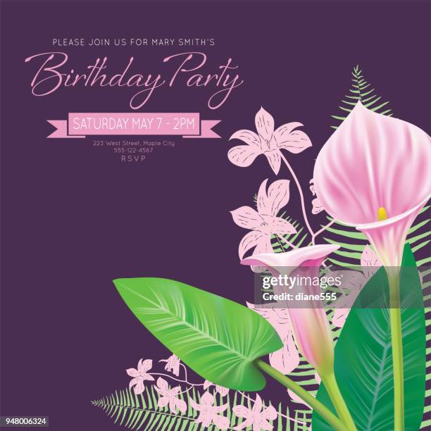 calla lily border - lily border stock illustrations