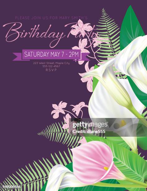 calla lily border - lily border stock illustrations