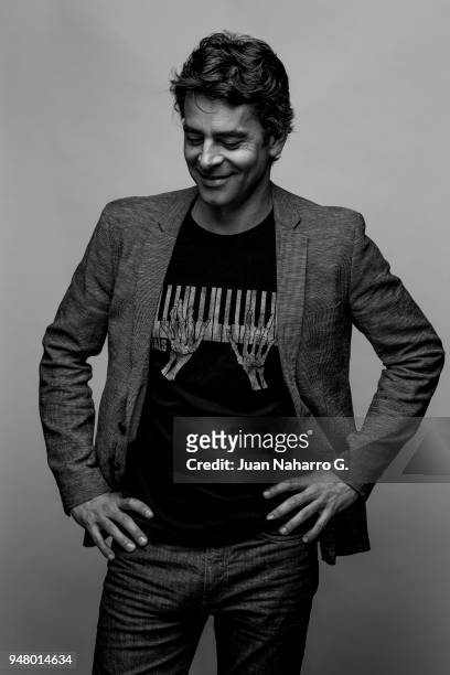 Spanish actor Eduardo Noriega is photographed on self assignment during 21th Malaga Film Festival 2018 on April 14, 2018 in Malaga, Spain.