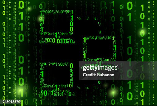 Computer Network Binary Code Vector Pattern Background Computer Network Binary Code Vector Pattern Background