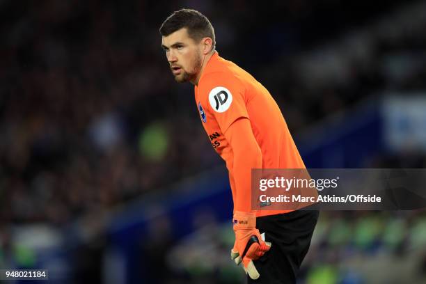 Matthew Ryan of Brighton and Hove Albion during the Premier League match between Brighton and Hove Albion and Tottenham Hotspur at Amex Stadium on...