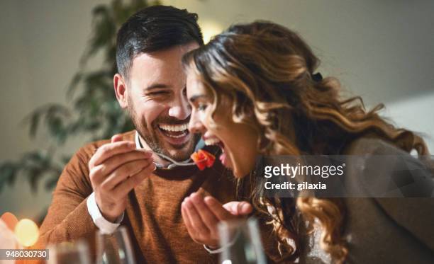 dinner-party. - dating stock-fotos und bilder