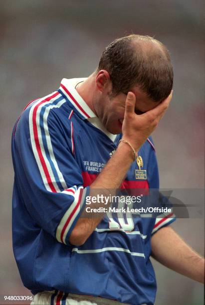 June 1998 FIFA World Cup - France v Saudi Arabia - Zinedine Zidane of France