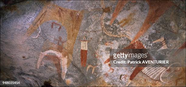 The remarkably preserved rupestral paintings of the Las Geel rock shelter n¡1 have been realized at least 4,000 years ago. As it is the case for many...