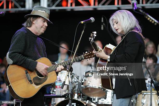 Neil Young and Emmylou Harris