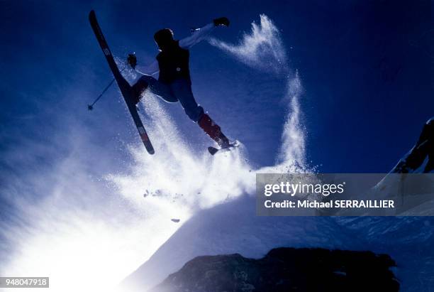 Saut à ski, en 1982.