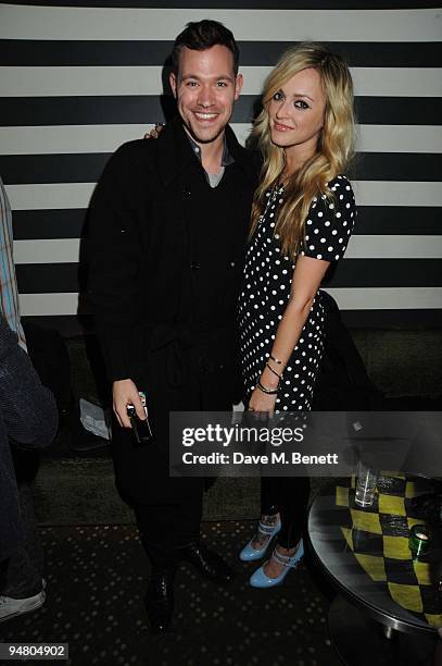 Will Young and Fearne Cotton attend an event to launch model Erin Wasson's Maybelline Calendar at Bungalow 8, St Martin's Lane on December 18, 2009...