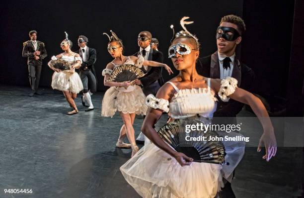 The Company perform on stage as The Viviana Durante Company celebrates the choreography of Kenneth MacMillan during a staging of "Steps Back In Time"...