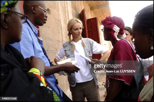 Mali Ð 8-12 mai 2006. Visite de la Croix-Rouge malienne , animee par 15 000 volontaires, engages dans plusieurs domaines : centres de soins,...