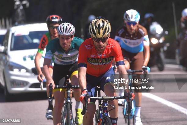 Giovanni Visconti of Italy and Team Bahrain Merida / during the 42nd Tour of the Alps 2018, Stage 3 a 138,3km stage from Ora-Auer to Merano on April...