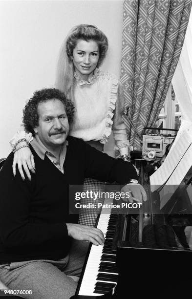 Mort Shuman with his wife at home.