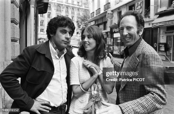 Claude Pinoteau with Isabelle Adjani and Francis Perrin.