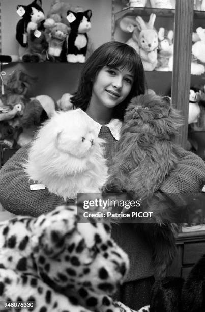 Sophie Marceau after the shooting of "La boum", 1980.